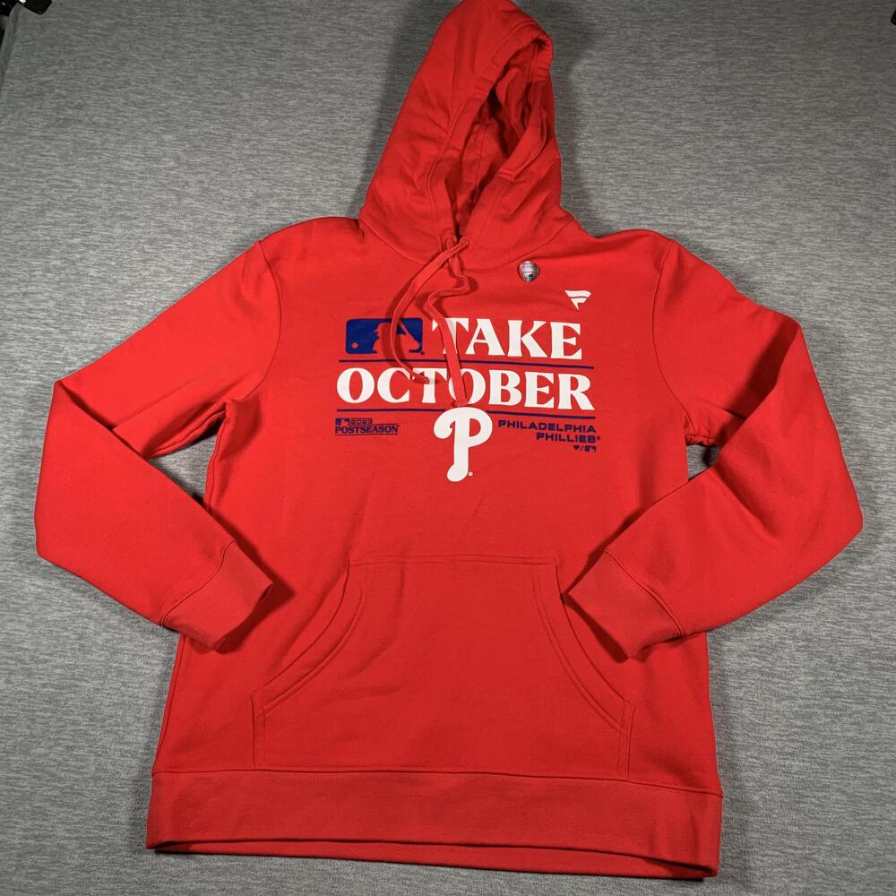Philadelphia Phillies Pullover Hoodie Mens Large MLB 2023 Take October Fanatics